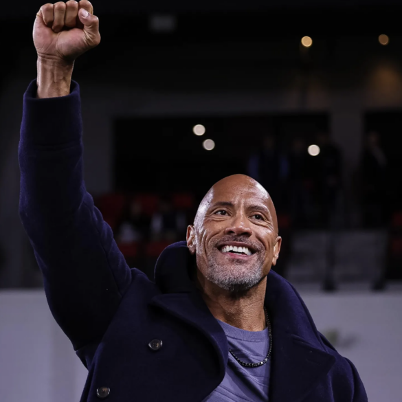 The Rock at an XFL game in February. (Photo by Scott Taetsch/Getty Images)Getty Images